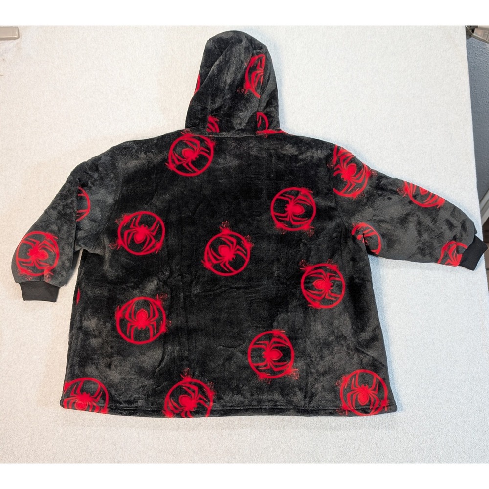 Marvel Spider-Man Miles Morales Wearable Blanket Hoodie Plush Fleece One Size - Picture 3 of 10